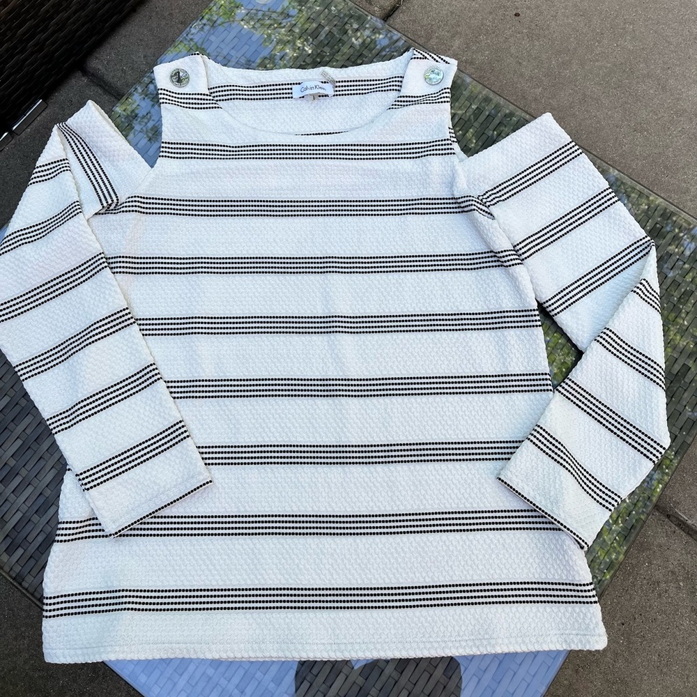 Calvin Klein Cold Shoulder Top